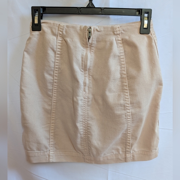 Free People Tan Mini Skirt - Picture 2 of 7